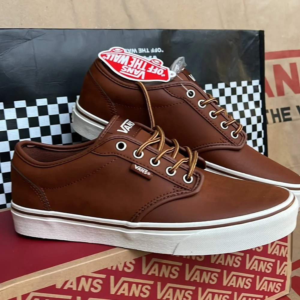 Vans Atwood Leather Brown/Marshmallow WMNS sneakers - Picture 8 of 16